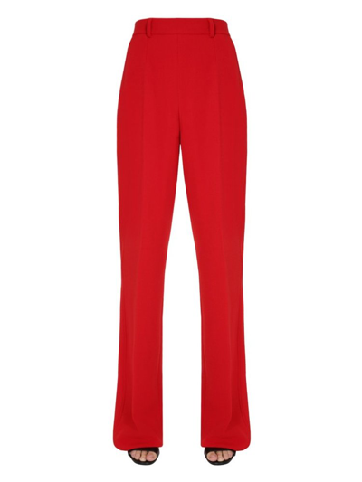 Dsquared2 High Waist Trousers In Red