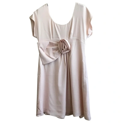 Pre-owned Armani Collezioni Beige Silk Dress