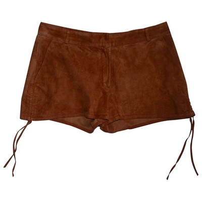 Pre-owned Vanessa Bruno Brown Suede Shorts