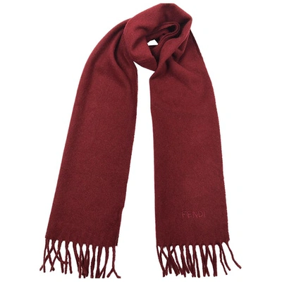 Pre-owned Fendi Wool Scarf In Red