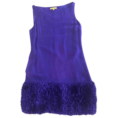 Pre-owned Catherine Malandrino Purple Silk Dress