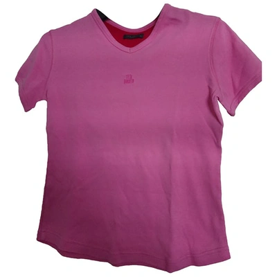 Pre-owned Ted Baker Pink Cotton Top