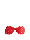 Marysia Antibe Scalloped Printed Bandeau Bikini Top In Red