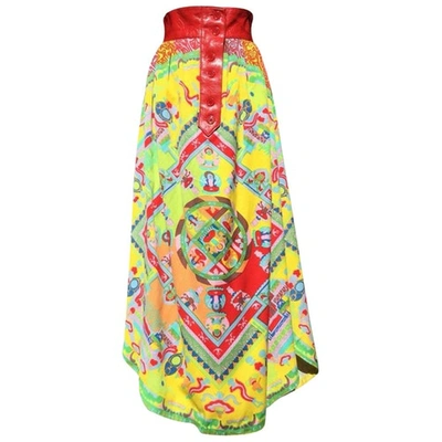 Pre-owned Lanvin Maxi Skirt In Multicolour