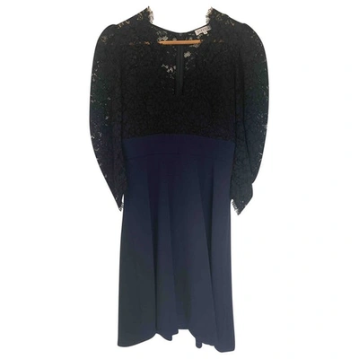 Pre-owned Claudie Pierlot Lace Mid-length Dress In Blue