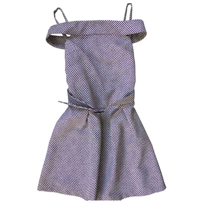 Pre-owned Patrizia Pepe Mini Dress In Purple