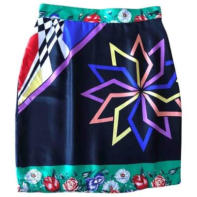 Pre-owned Versus Silk Mid-length Skirt In Multicolour