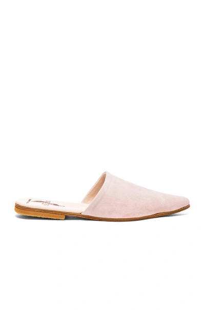Brother Vellies Suede Sister Mules In Pink