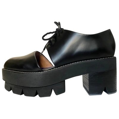 Pre-owned Jeffrey Campbell Leather Lace Ups In Black