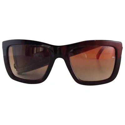 Pre-owned Emporio Armani Brown Sunglasses
