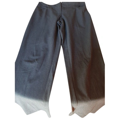 Pre-owned Trussardi Jeans Straight Pants In Anthracite