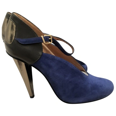 Pre-owned Roland Mouret Heels In Blue