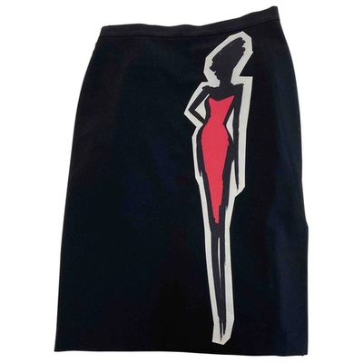 Pre-owned Moschino Black Skirt