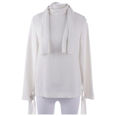 Pre-owned Joseph Leather Top In White