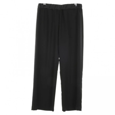 Pre-owned Shirtaporter Leather Trousers In Black
