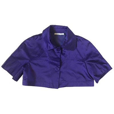 Pre-owned Pinko Short Vest In Purple