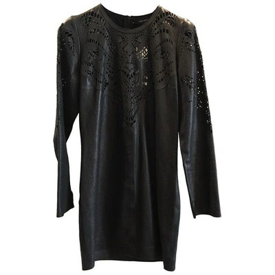 Pre-owned Isabel Marant Leather Dress In Black