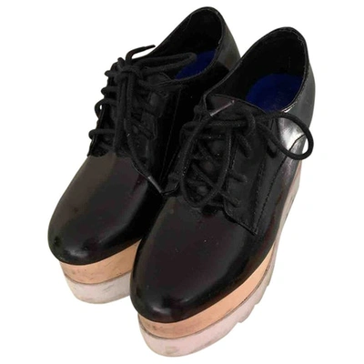Pre-owned Jeffrey Campbell Patent Leather Lace Ups In Black