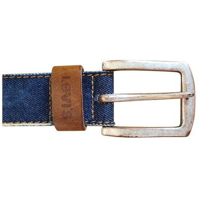 Pre-owned Levi's Cloth Belt In Blue