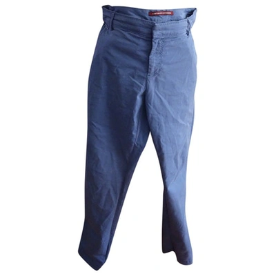 Pre-owned Comptoir Des Cotonniers Straight Pants In Blue