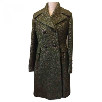 Pre-owned Tagliatore Wool Coat In Green