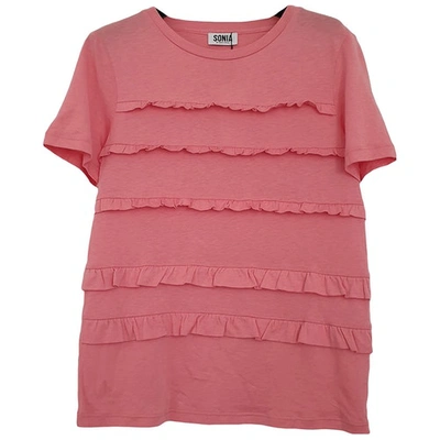 Pre-owned Sonia By Sonia Rykiel Pink Cotton  Top