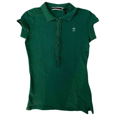 Pre-owned Guess Green Cotton Top