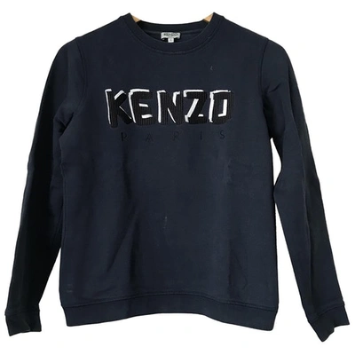 Pre-owned Kenzo Blue Cotton Knitwear
