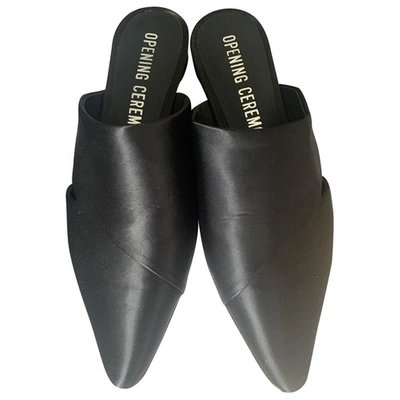 Pre-owned Opening Ceremony Patent Leather Heels In Black