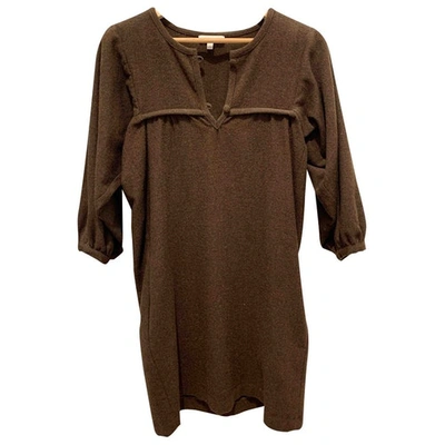 Pre-owned Hoss Intropia Brown Wool Dress