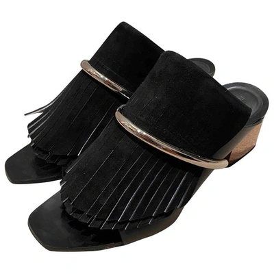 Pre-owned Proenza Schouler Black Suede Sandals
