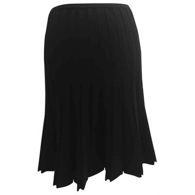 Pre-owned Jil Sander Wool Mid-length Skirt In Black