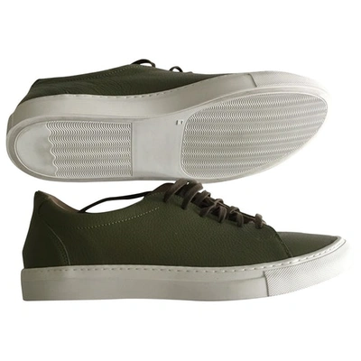 Pre-owned Ludwig Reiter Green Leather Trainers