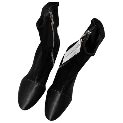 Pre-owned Dries Van Noten Ankle Boots In Black