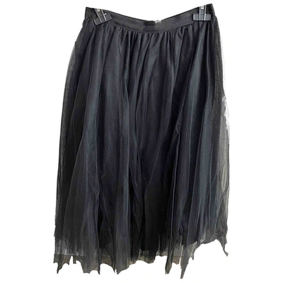 Pre-owned Tara Jarmon Maxi Skirt In Black