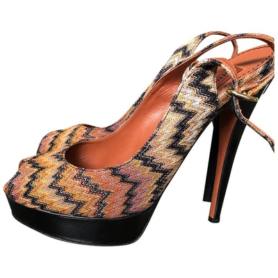 Pre-owned Missoni Orange Cloth Sandals