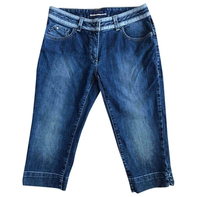 Pre-owned Trussardi Jeans Blue Cotton Shorts