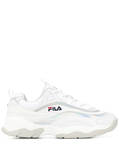 Fila Ray M Low Leather Trainers In White