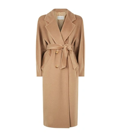 Max Mara Double Breasted Coat In Brown