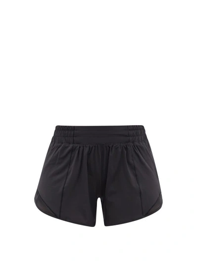 Lululemon Hotty Hot 4 Recycled Fibre-blend Running Shorts In Black