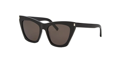 Saint Laurent Woman Sunglass Sl 214 Kate In Grey