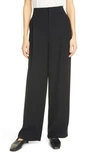 Vince Wide Leg Trousers In Black