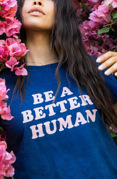 Sub_urban Riot Be A Better Human T-shirt In Navy