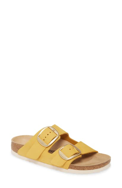 yellow birkenstock sandals