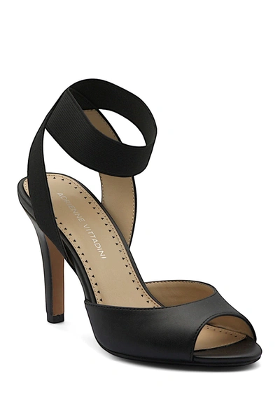 Adrienne Vittadini Women's Guidry Sling Back Dress Sandals Women's Shoes In Black-le