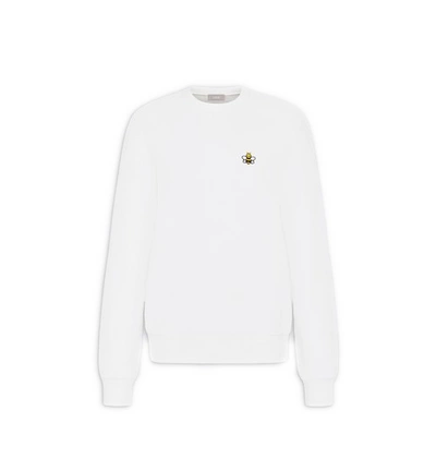 Pre-owned Kaws  X Dior Bee Crewneck Sweatshirt White