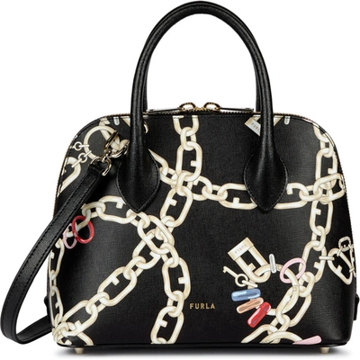 Furla Code Handbags In Toni Nero (black)