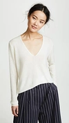 Theory Adrianna Cashmere Sweater In Ivory