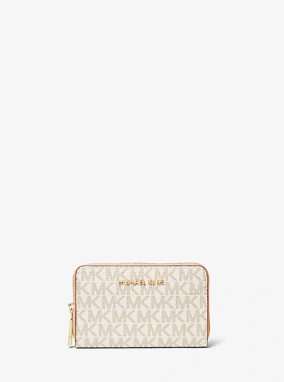Michael Kors Small Logo Wallet In Pink