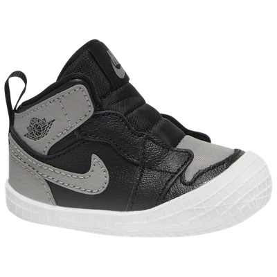 Jordan 1 Baby Crib Bootie (black) - Clearance Sale In Black,white,medium Grey